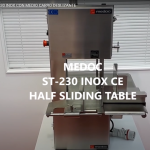 BANDSAW MEDOC ST 230 INOX WITH HALF SLIDING TABLE